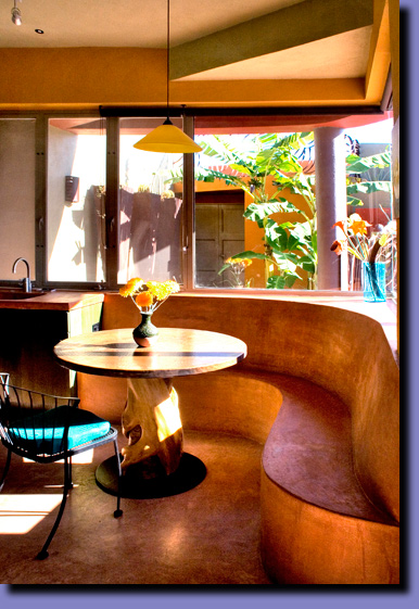 An image of the downstairs kitchen