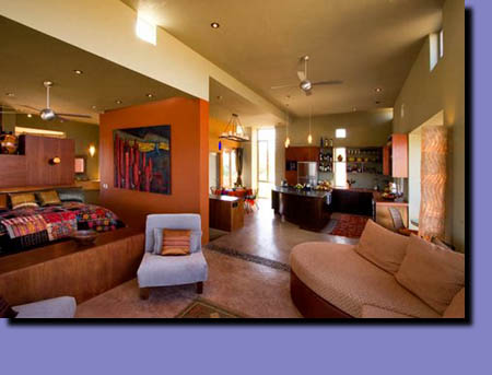 An image of the upstairs bedroom